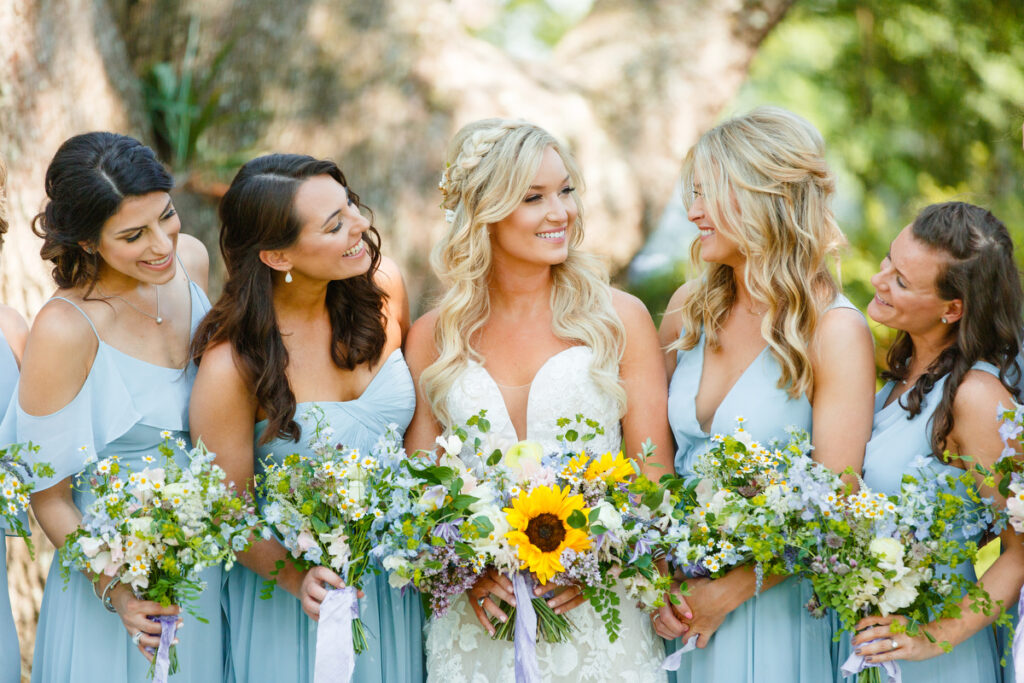 Lowndes Grove bridesmaids laughing