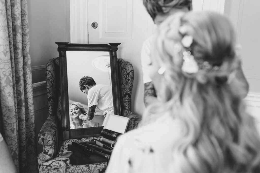 Lowndes Grove wedding Ash and Co bridal hair