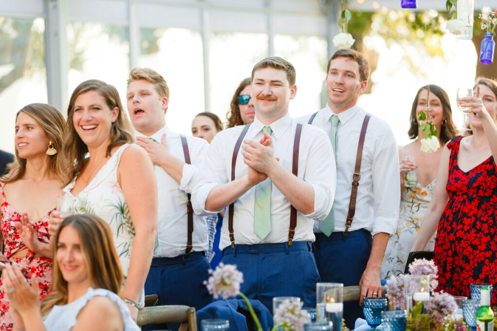 Lowndes Grove wedding guests reactions during first dance