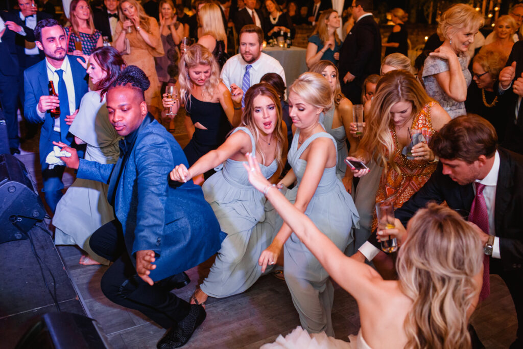 William Aiken House Wedding guests dancing during reception