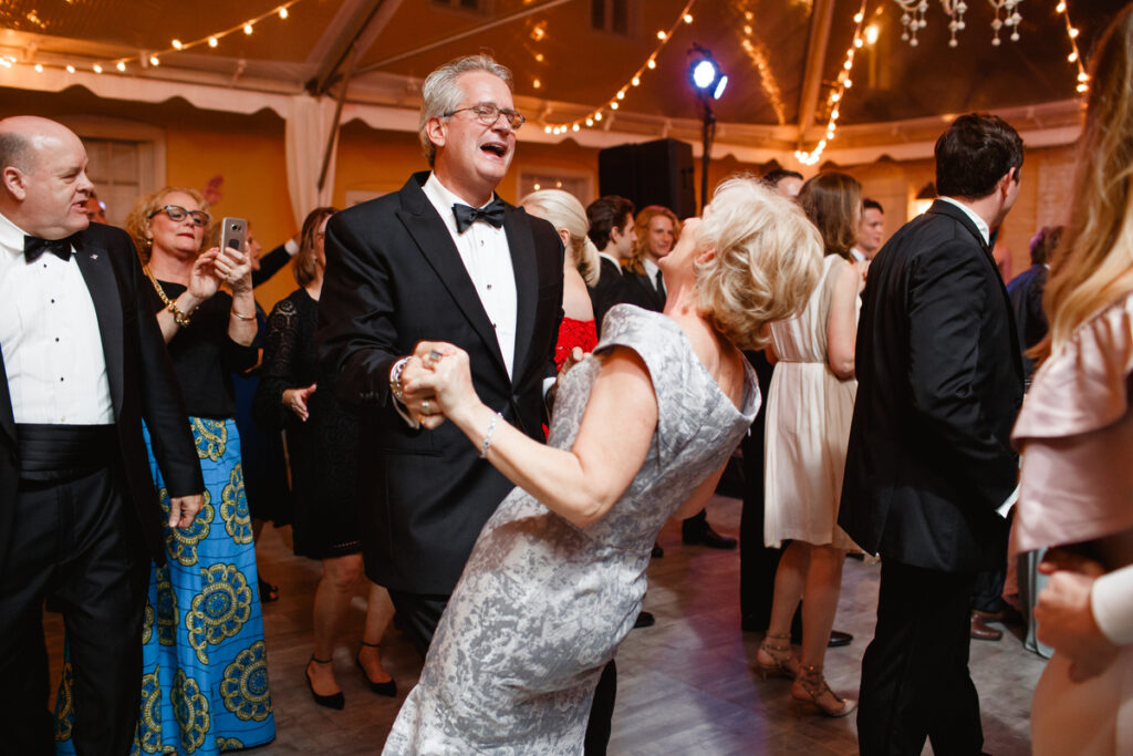 William Aiken House Wedding mother of the groom dancing