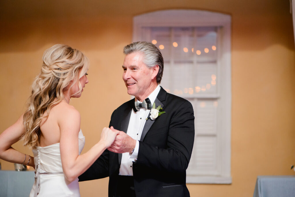 William Aiken House Wedding bride and father dance