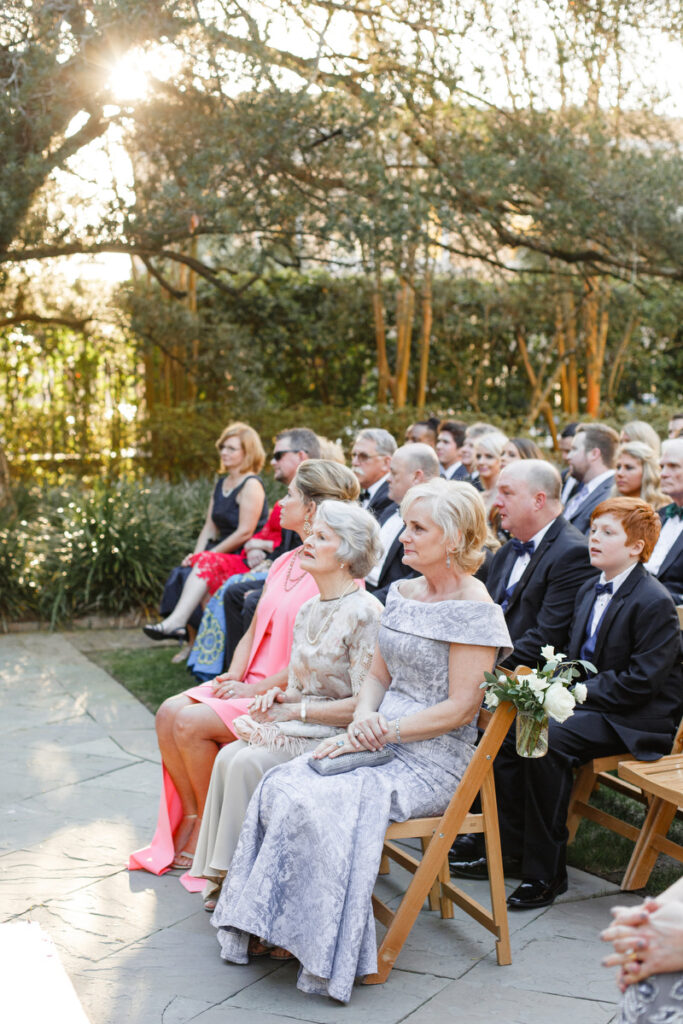 William Aiken House Wedding groom's mother during ceremony