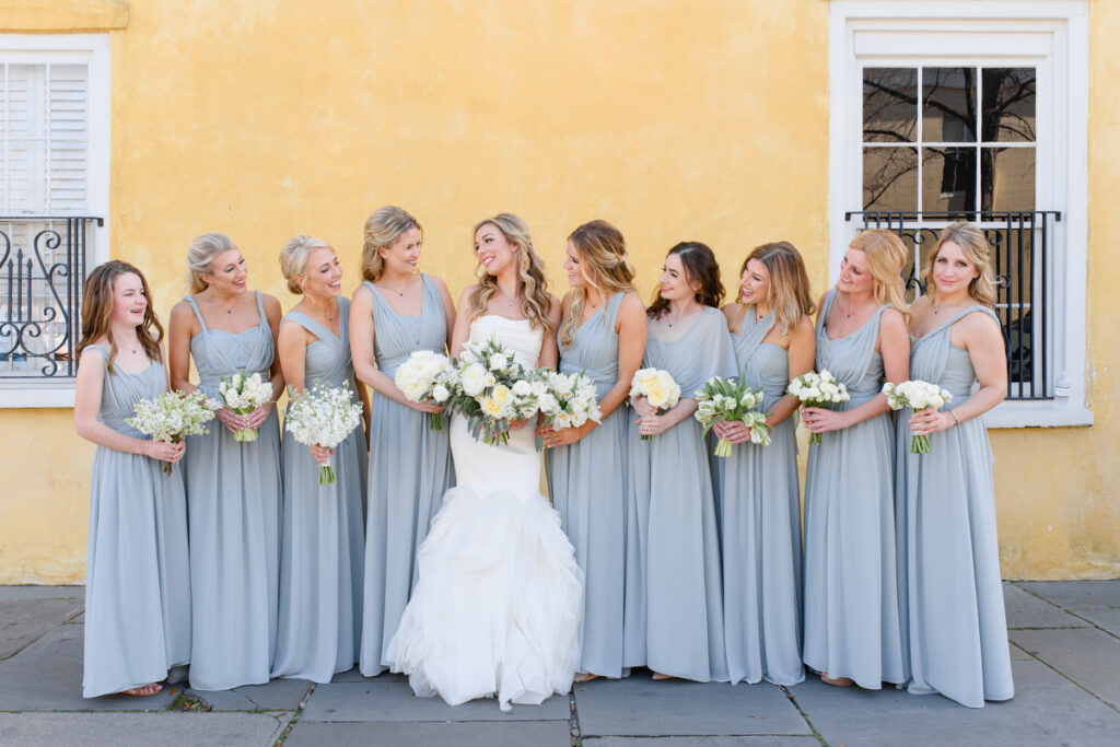 William Aiken House Wedding bridal party portrait