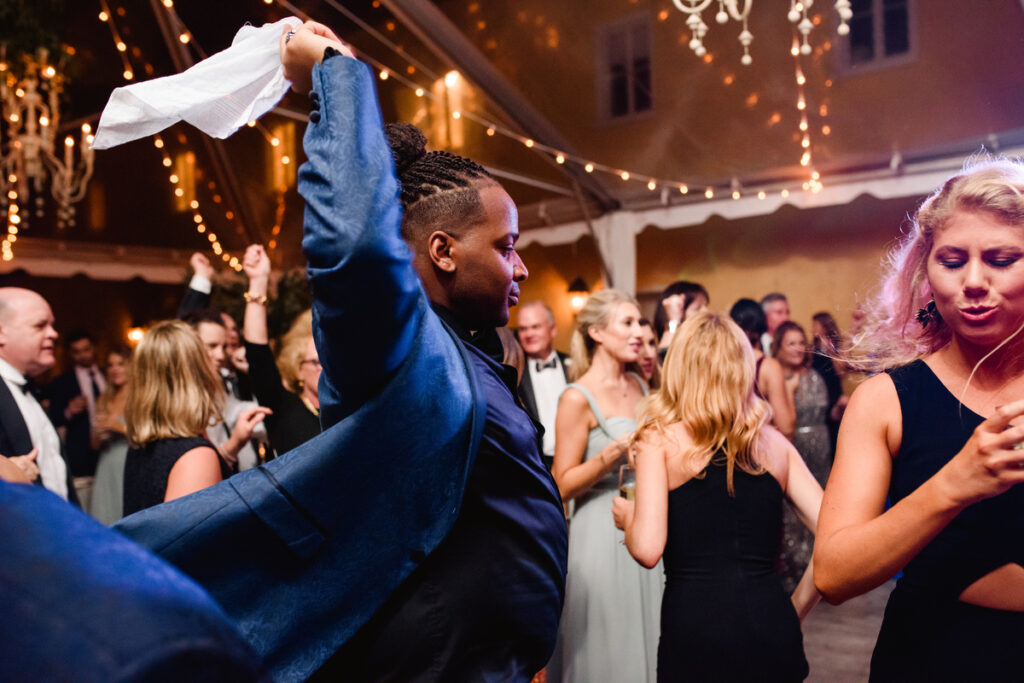 William Aiken House Wedding guests on dance floor