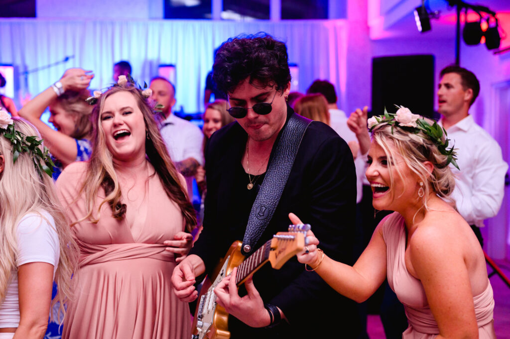 Westin Hilton Head wedding band dancing with bridesmaids