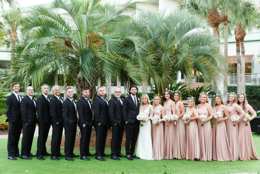 Westin Hilton Head wedding portrait of wedding party