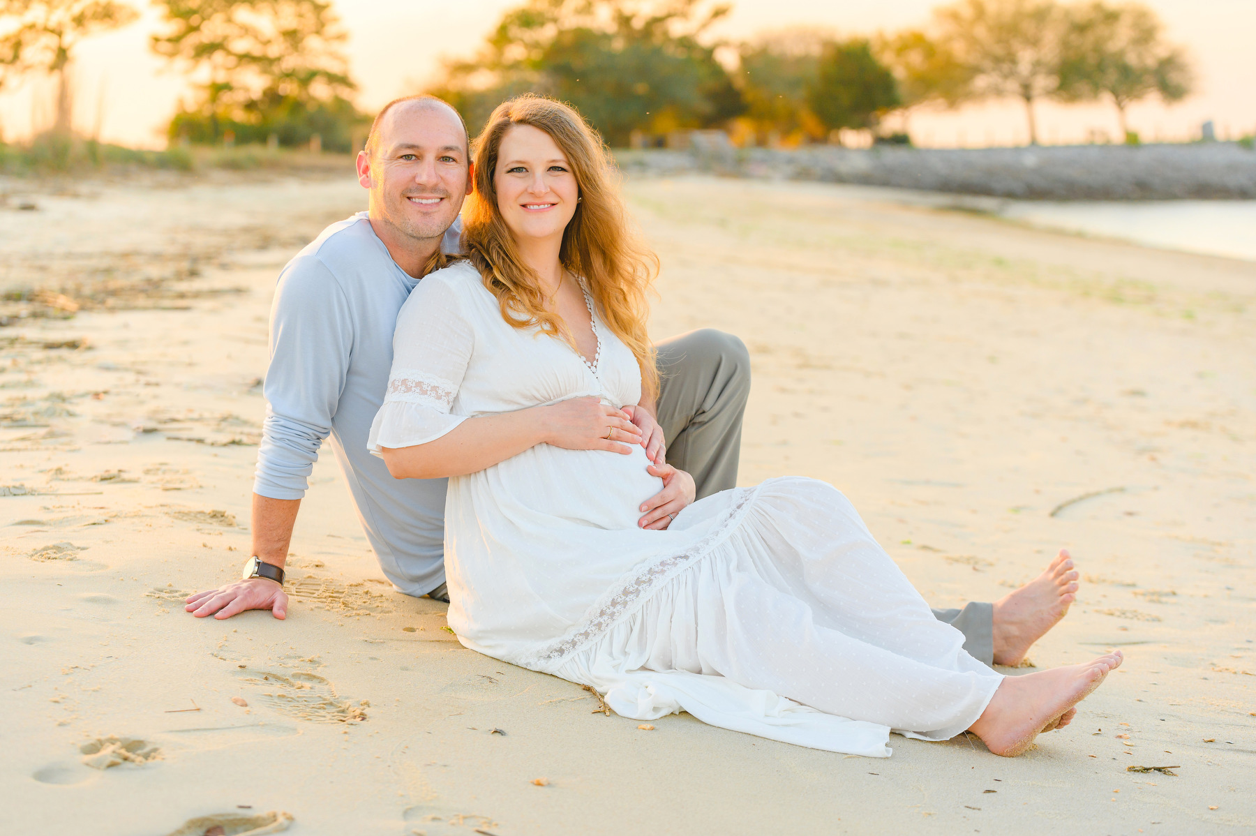 Charleston maternity photographer at Sunrise Park