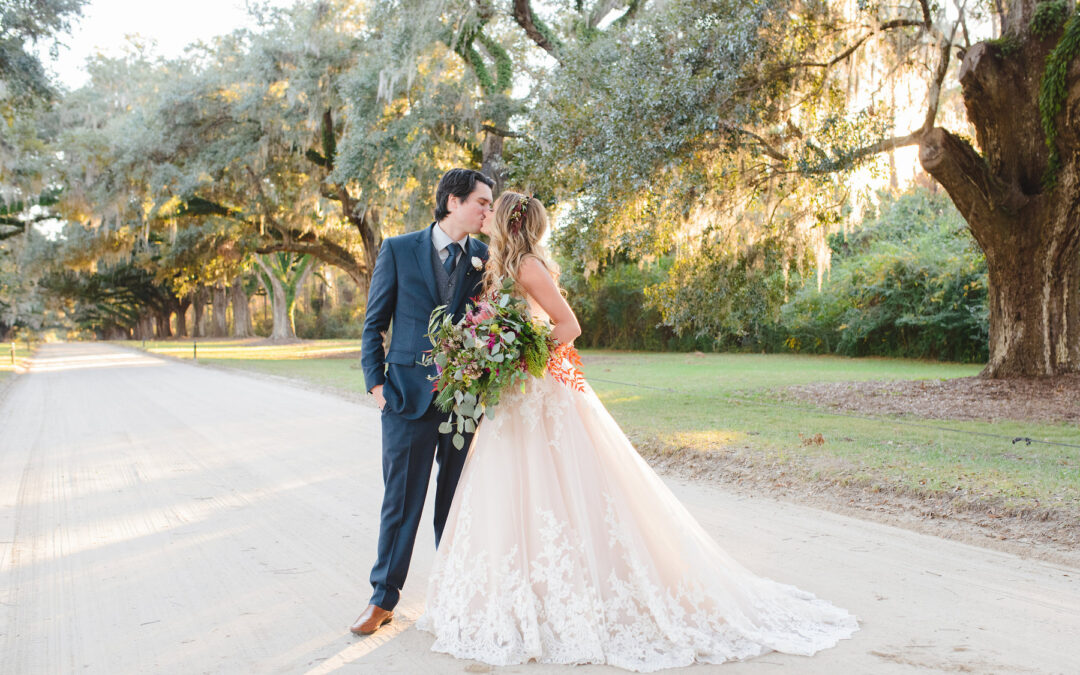 Winter Side Lawn Boone Hall Wedding: Jennifer and Sean