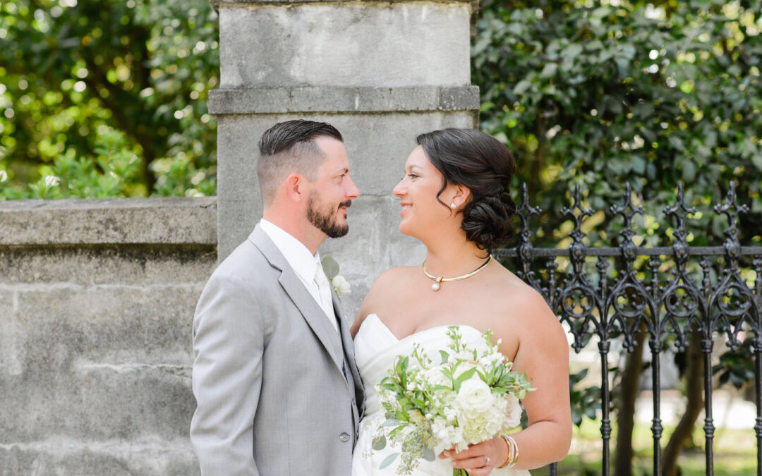 Gold, Pink, and Navy Lowndes Grove Wedding: Megan and Reggie