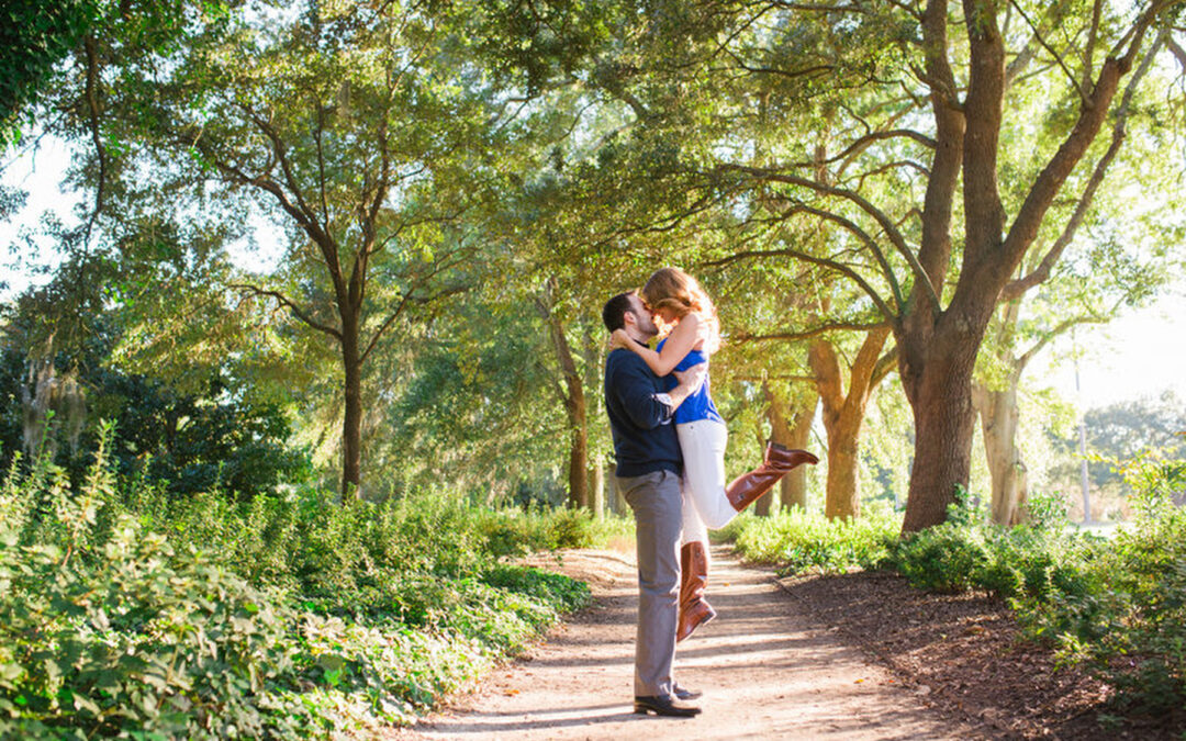 Fall Engagement Photos in Historic Downtown Charleston: Darina and PJ