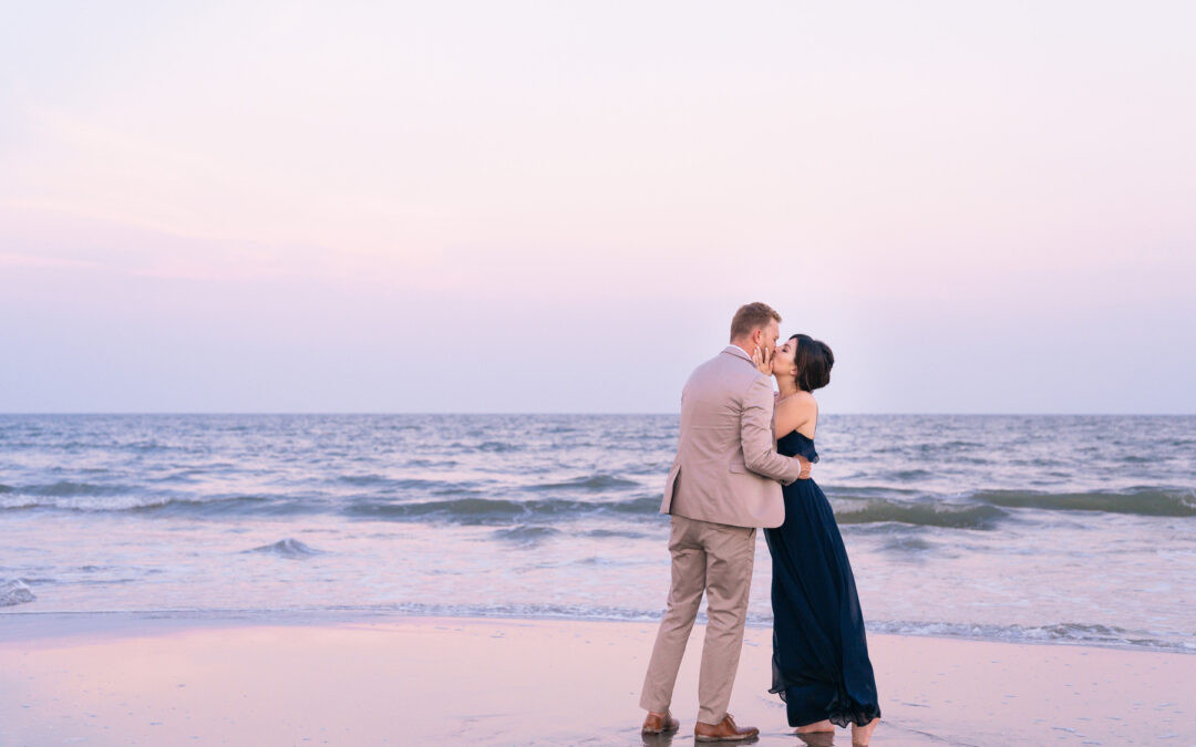 Kiawah Couple Photos at the Sanctuary Hotel: Emily and Casey