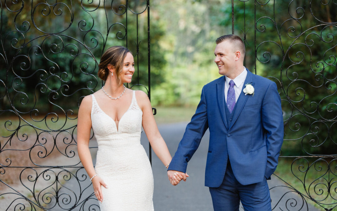 Lavender & Navy Colors for a Legare Waring House Wedding